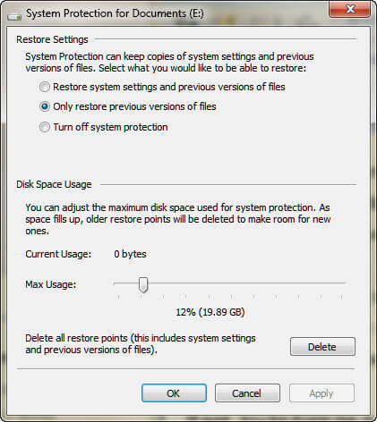 Recuperar archivo de excepción de OneDrive