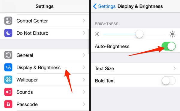 Activar brillo automático en iPhone