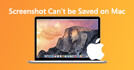La captura de pantalla no se puede guardar en Mac