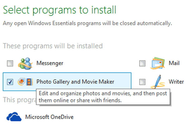 Instalar Windows Movie Maker