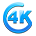 Logotipo del convertidor 4K