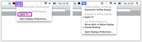 Duplicación de AirPlay en Mac