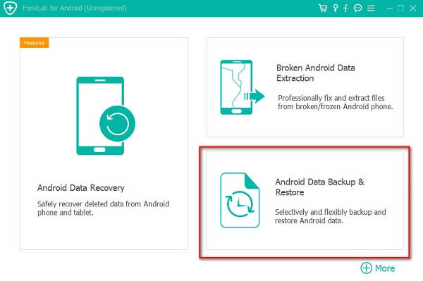 Interfaz de copia de seguridad de datos de Android