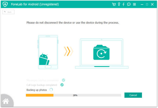 Copia de seguridad de datos en el teléfono