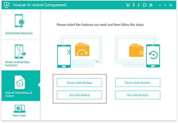 Copia de seguridad y restauración de datos de Android