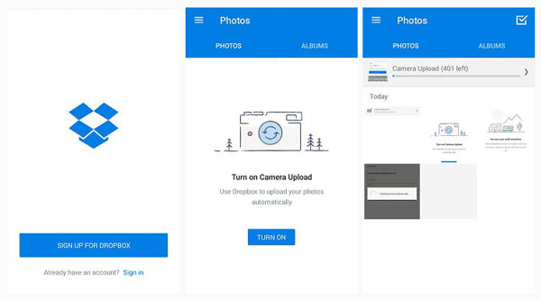 Copia de seguridad de fotos de Android con DropBox