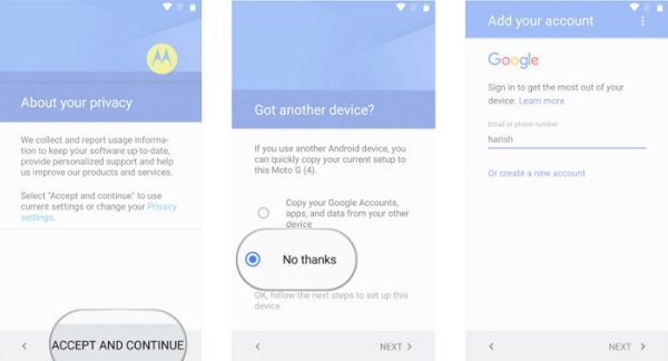 Agrega una cuenta de Google a tu nuevo teléfono