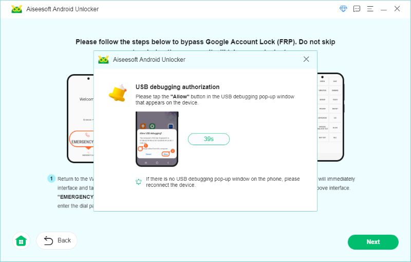Depuración USB de Samsung