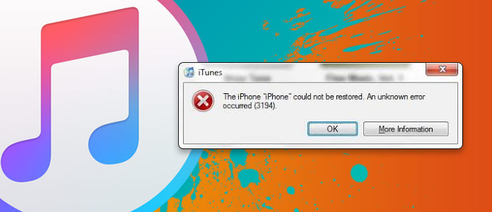 Error de iTunes 3194
