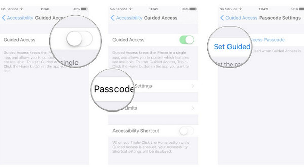 Bloquear aplicaciones en iPhone mediante acceso guiado