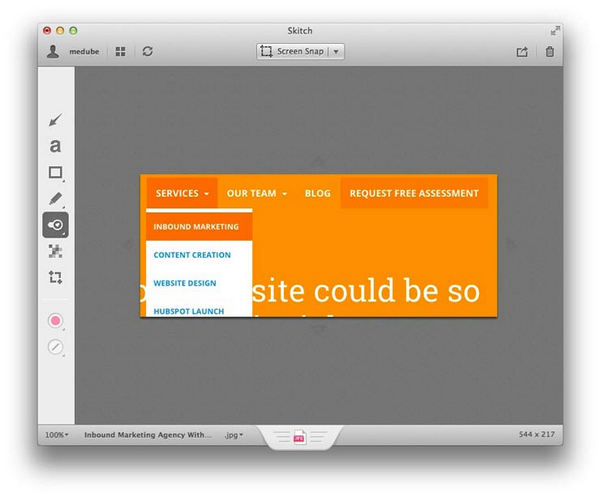 Imprimir la pantalla de Mac con Skitch