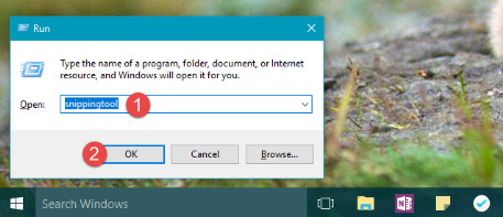 Herramienta de recorte de Windows 10