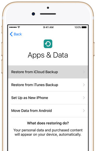 Restaurar iPhone desde iCloud Backup
