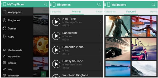 Aplicación Zedge Ringtone - MyTinyPhone