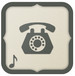 Icono de tonos de teléfono antiguo