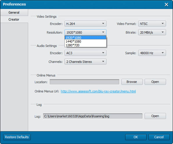 Resolución de Blu-ray