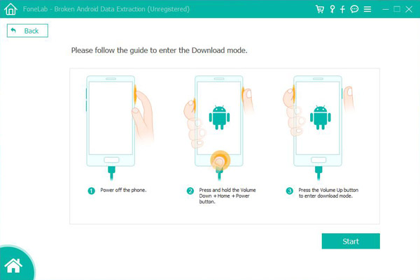 Extracción de datos de teléfono Android rotos