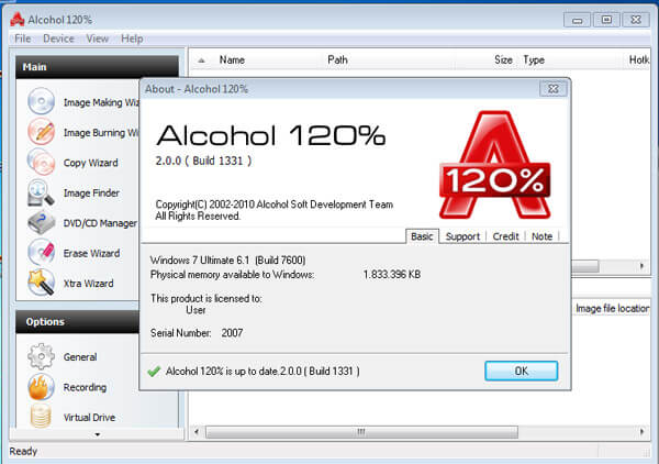 El alcohol 120%