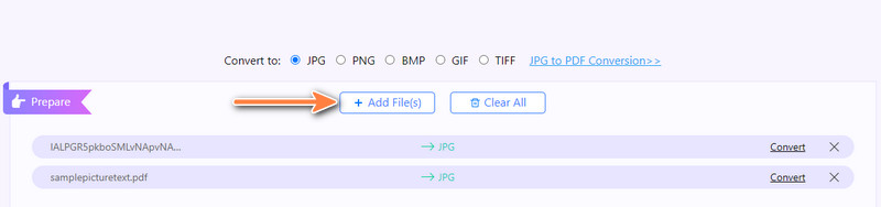 Añadir archivos PDF