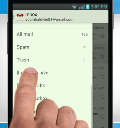 Encuentra correos electrónicos archivados en la aplicación móvil de Gmail