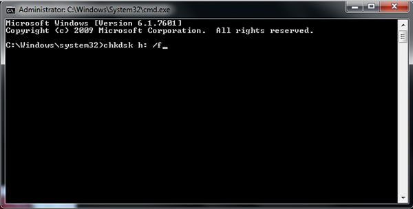 Reparación de memoria USB con CMD