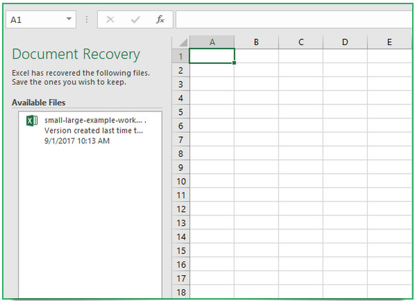 Recuperar archivo de Excel sin guardar