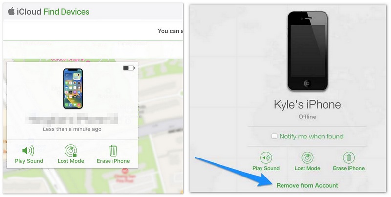 Eliminar el iPhone de Buscar mis dispositivos
