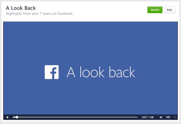 Editar video retrospectivo de Facebook