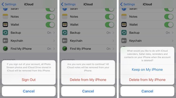 Cómo eliminar la cuenta de iCloud del iPhone