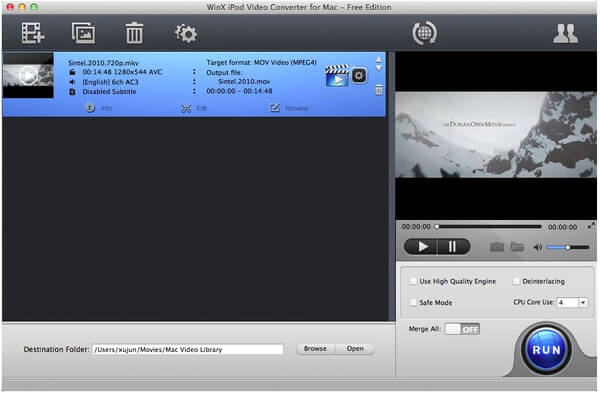 WinX iPod Video Converter para Mac