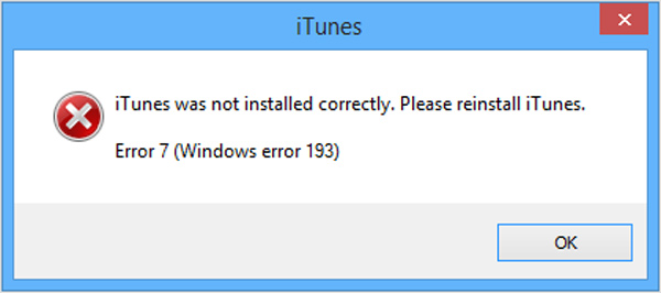 Error de iTunes 7