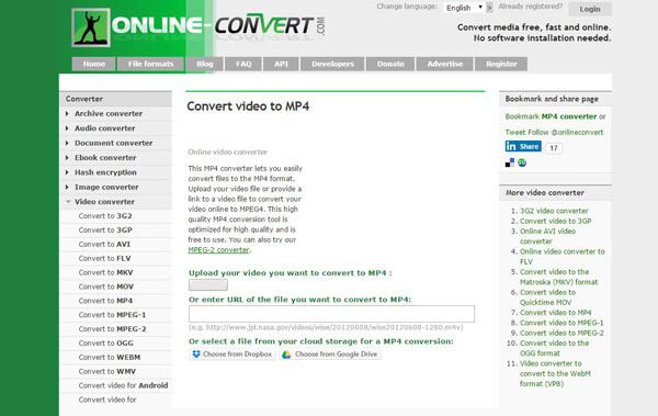 Convertidor de ARF a MP4 en línea