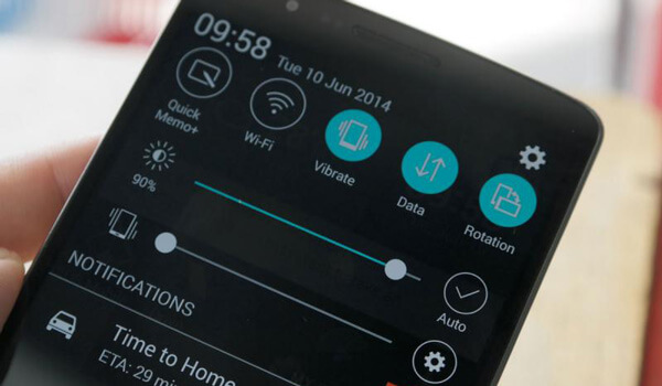 Captura de pantalla LG G3 con QMemo