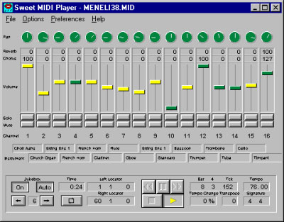 Dulce reproductor MIDI