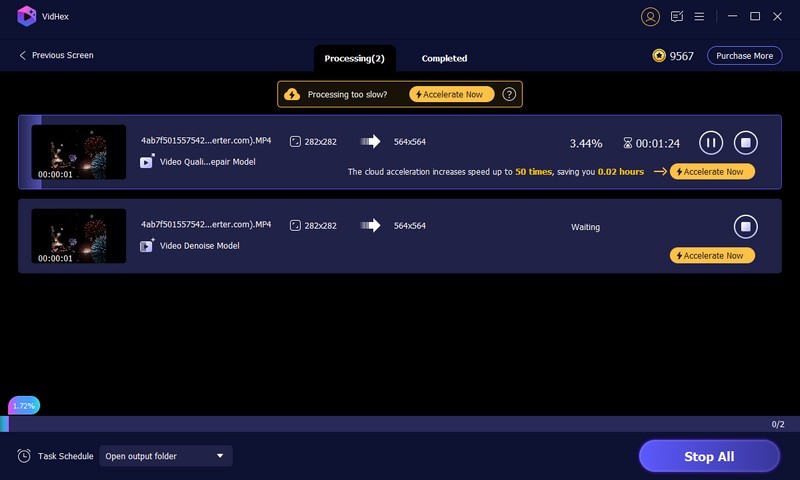 Acelerar el procesamiento de vídeo