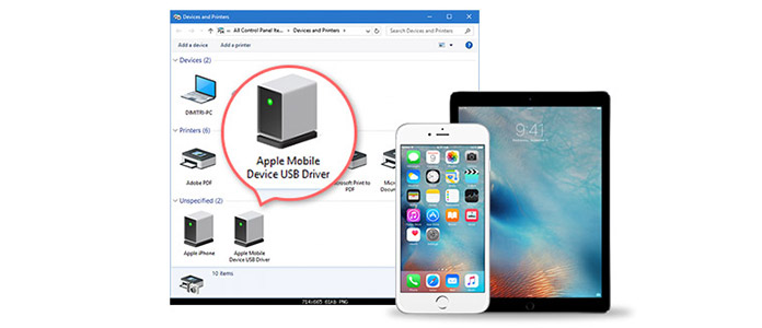 Controlador USB de dispositivo móvil de Apple