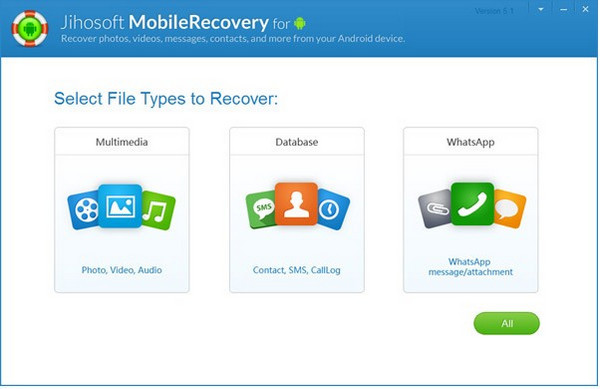 Herramienta de recuperación de fotos - Jihosoft Android Phone Recovery