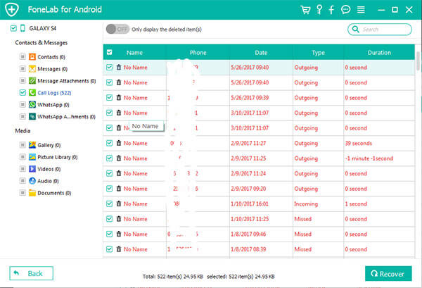 Recuperar registros de llamadas en Android