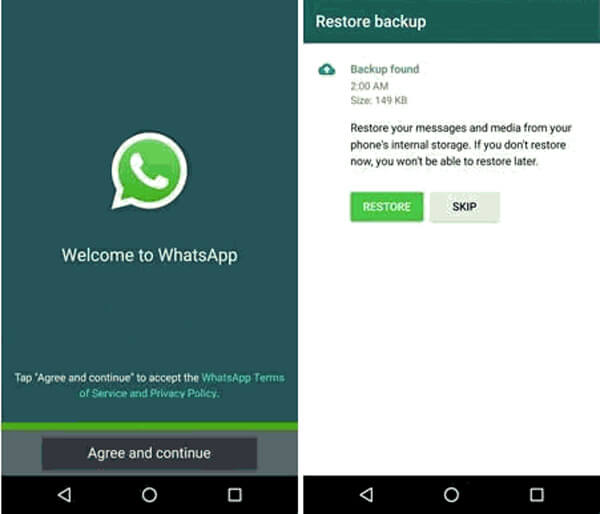 Restaurar WhatsApp Android