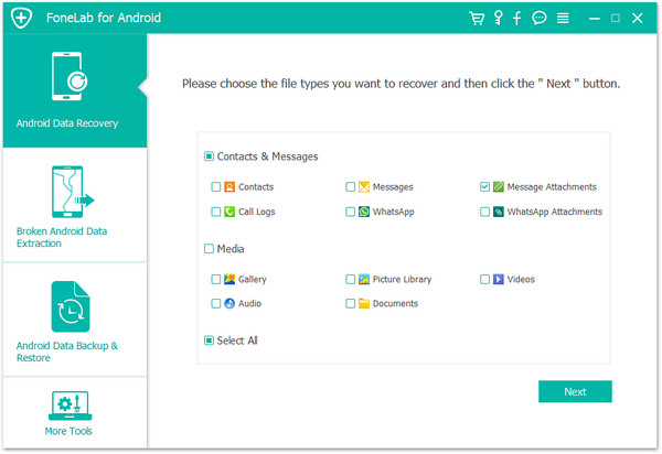 Escanear mensajes de Android