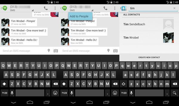 SMS en Hangouts