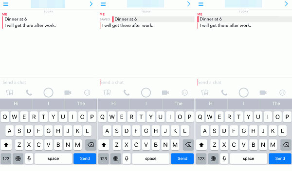 Snapchat guarda mensajes