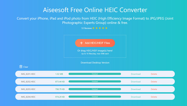 Convertir imágenes HEIC en línea