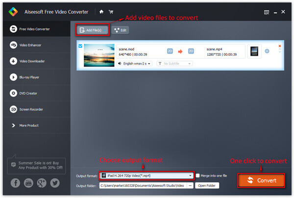 Convertir video gratis en una computadora con Windows