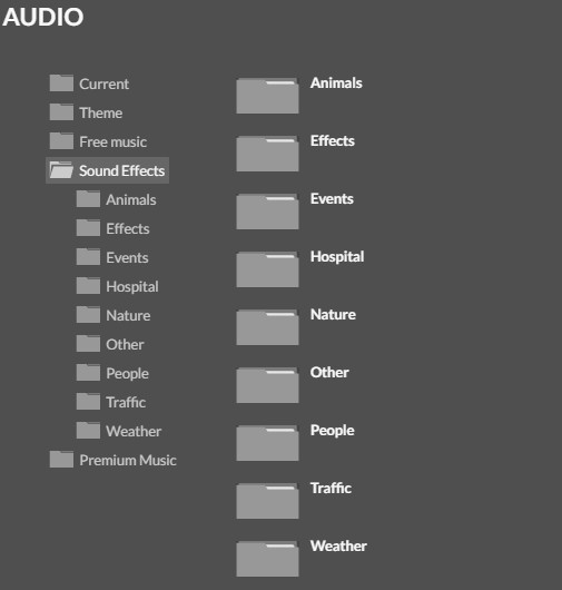 Configuración de audio en WeVideo