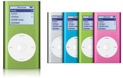 El iPod mini de segunda generación