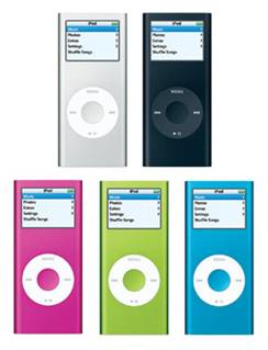 El iPod nano de segunda generación