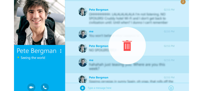Cómo eliminar mensajes de Skype
