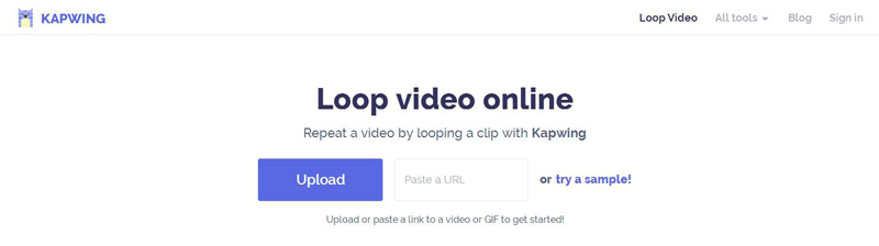 Looper un video en línea