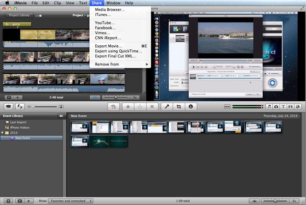 Exportar proyecto en iMovie